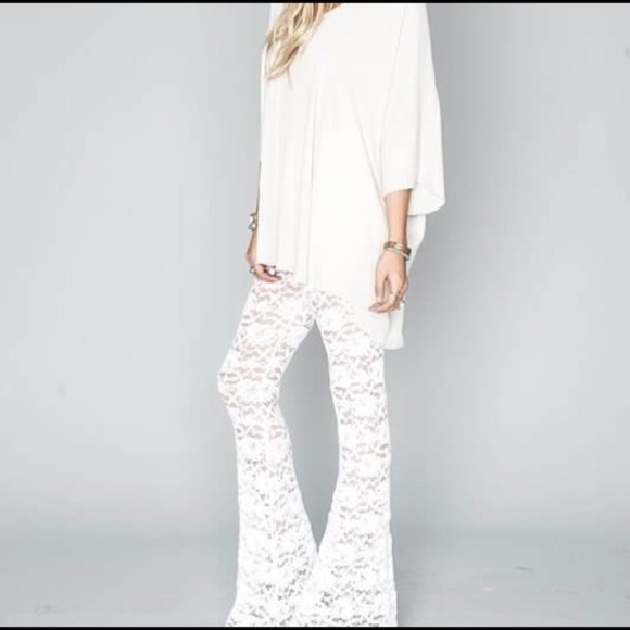 Show Me Your MuMu Pants - SHOW ME YOUR MUMU BAMBAM BELL LACE PANTS MEDIUM